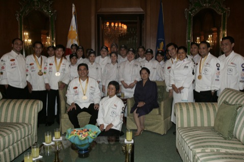 LTB Culinary Team with PGMA